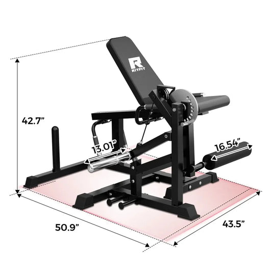 Leg Extension Machine, Multifunctional 3-in-1 Adjustable Home Gym Equipment
