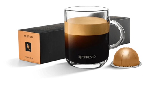 Nespresso Capsules Vertuo, Melozio, Medium Roast Coffee, 30-Count Coffee Pods, Brews 7.8oz.