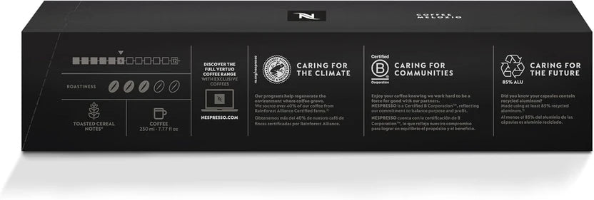 Nespresso Capsules Vertuo, Melozio, Medium Roast Coffee, 30-Count Coffee Pods, Brews 7.8oz.