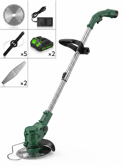 Lightweight Cordless Grass Trimmer – Quiet 9000 RPM Lawn Care Tool