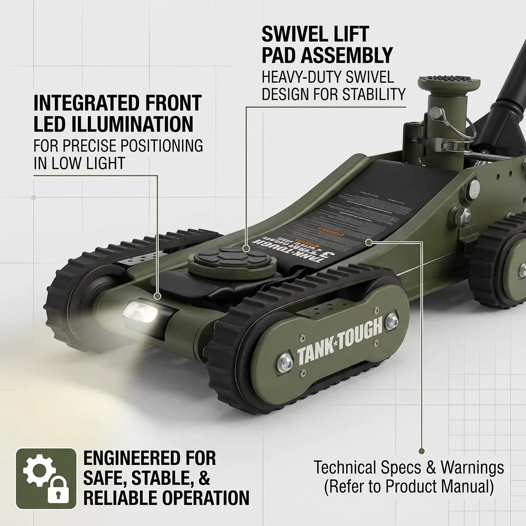Tank Tough 3 Ton Floor Jack