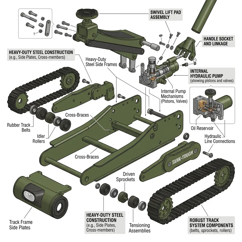 Tank Tough 3 Ton Floor Jack