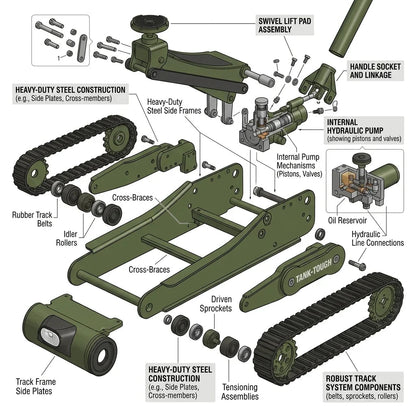 Tank Tough 3 Ton Floor Jack